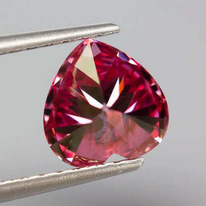 Pink Moissanite Stones with GRA Certificate Round/Pear/Oval/Emerald/Heart/Cushion/Princess/Asscher/Radiant Cut