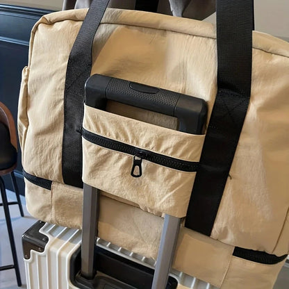 Large Capacity Women's Travel Bags Nylon Independent Shoe Warehouse Travel Tote Waterproof Waterproof For Women Fitness Yoga Bag