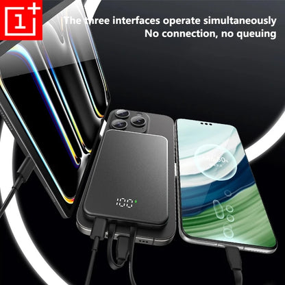 ONEPLUS 10000mAh Wireless Magnetic Power Bank Super Fast Charging Real Large Capacity Portable Battery Charger For iPhone Huawei - AMULET RING STORE