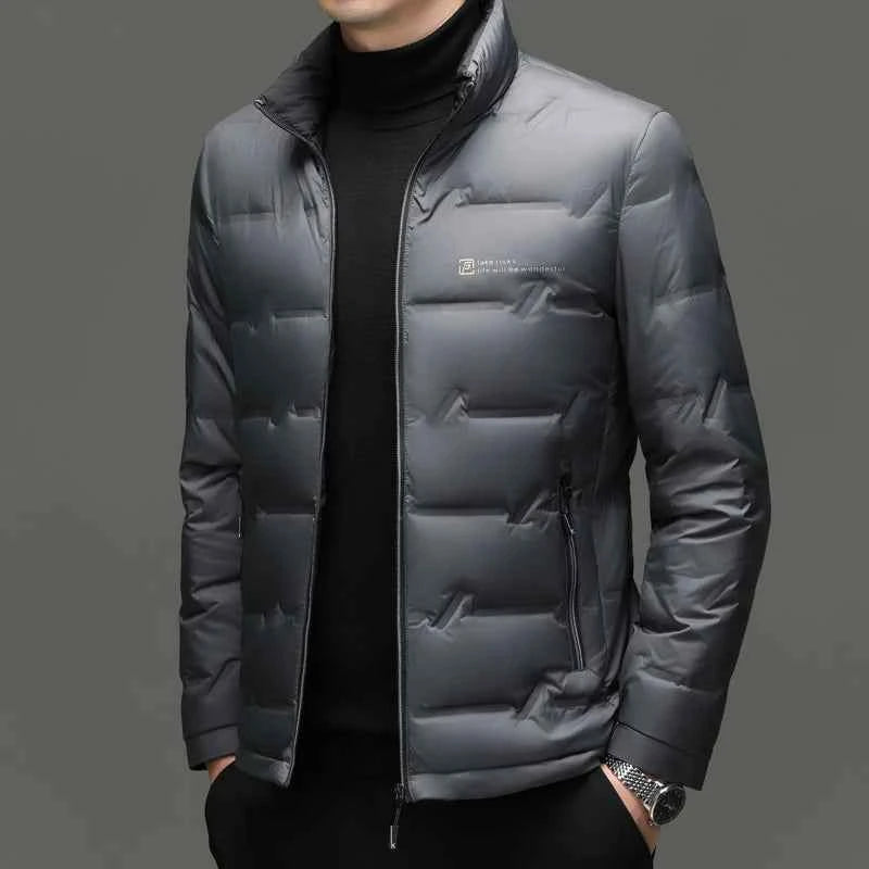 Winter Down Jacket 2026 Light Luxury Brand Men's Coat 90% White Duck Down Lining Outdoor Leisure Sports Men's Jacket