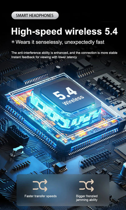 SK28 Ultra-thin Sleeping Headphones 5.4 Wireless Bluetooth Headset Invisible Earbuds Hidden In Ear Sports Earphones Waterproof