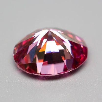 Pink Moissanite Stones with GRA Certificate Round/Pear/Oval/Emerald/Heart/Cushion/Princess/Asscher/Radiant Cut