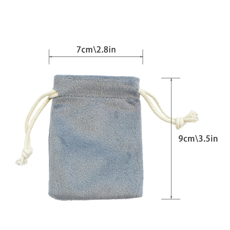 Multi Color Velvet Bag Jewelry Packing Velvet Drawstring Pouches Jewelry Gift Bags Display Chain Ring Packing Bags As Gift 1pcs - AMULET RING STORE