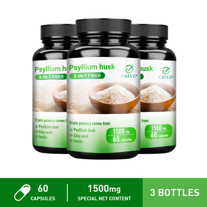 Psyllium Husk - Gut and Colon Cleanse Detox, Improve Metabolism, Relieves Gas, Bloating and Constipation - AMULET RING STORE