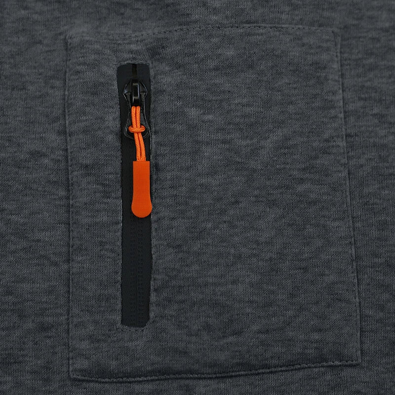 Men's Hooded Fleece Pullover Sporty Casual Jacket European American Style Autumn Winter Warm Comfortable Men's Outerwear