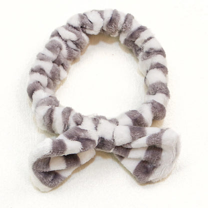 Fashion Coral Fleece Headbands Soft Elastic Spa Facial Hairband Girls Wash Face Head Wear Makeup Headband Women Hair Accessories - AMULET RING STORE