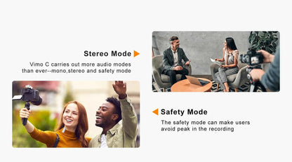 COMICA Vimo C 2.4G Mini Wireless Lapel Microphone with Charging Case, for Smartphone Camera Podcast Interview YouTube Facebook