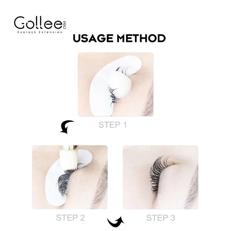 Gollee Clean Eyelash Glue Lash Foam Kit Eyelash Cleaning Foam 50ml/100ml Brush Shampoo Eyelash Extension Cleaning Gentle Makeup - AMULET RING STORE