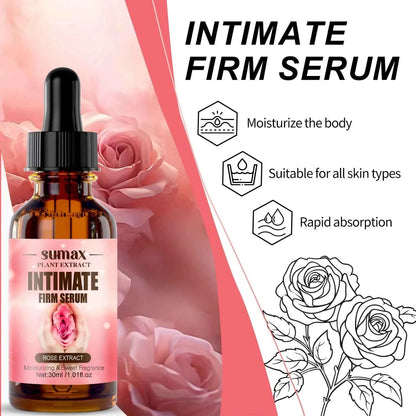 Intimate Firming Serum, Rich in Rose Extracts, Collagen and Glycerin, Rapidly Absorbs with Skin,Hypoallergenic for All Skin Type