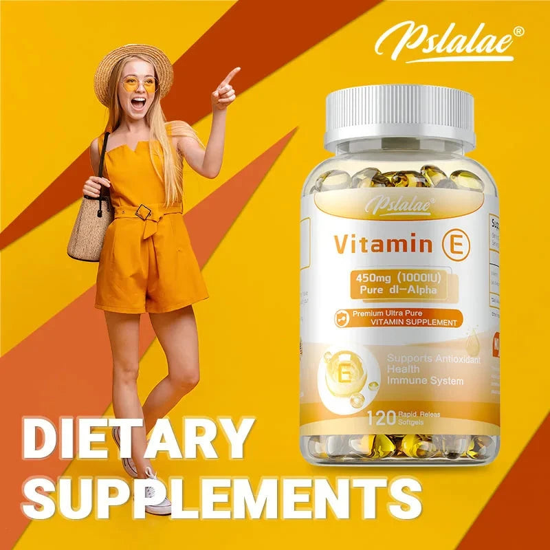 Vitamin E - Reduces Fine Lines and Wrinkles, Increases Skin Elasticity, Supports Anti-aging, Improves Skin Hydration, Eye Health - AMULET RING STORE