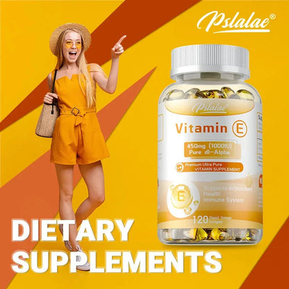 Vitamin E - Reduces Fine Lines and Wrinkles, Increases Skin Elasticity, Supports Anti-aging, Improves Skin Hydration, Eye Health - AMULET RING STORE