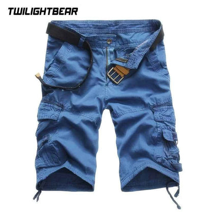 Summer Men's Cargo Shorts Multi Pocket Shorts High Quality Steetwear Cotton Camouflage Shorts Men Clothing Workwear shorts AF19