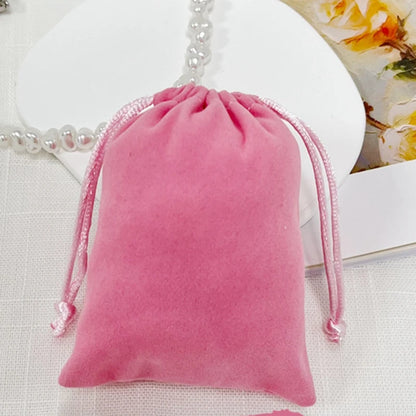 16Colors Jewelry Suede Polyster Nylon Drawstring Vevet Bag Earring Necklace Bracelet Packaging Storage Bag Gift Add Logo - AMULET RING STORE