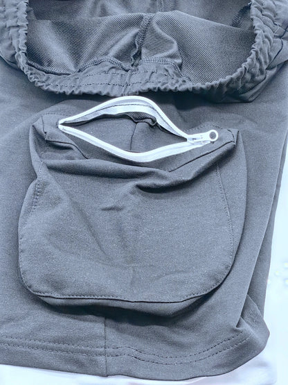 Mens Summer Cargo Shorts Cotton Workout Fitness Shorts Breathable Jogger Training Gyms Bodybuilding Multi Pocket Yellow Shorts