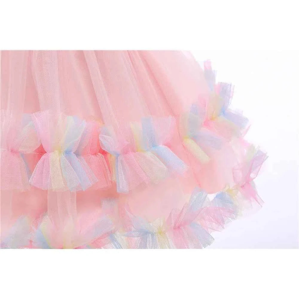 Princess Baby Girl Dress 0 6 Months Tutu Dress for Baby Girl 1 Year Old Newborn Infant Wedding Birthday Party Flower Puffy Gown