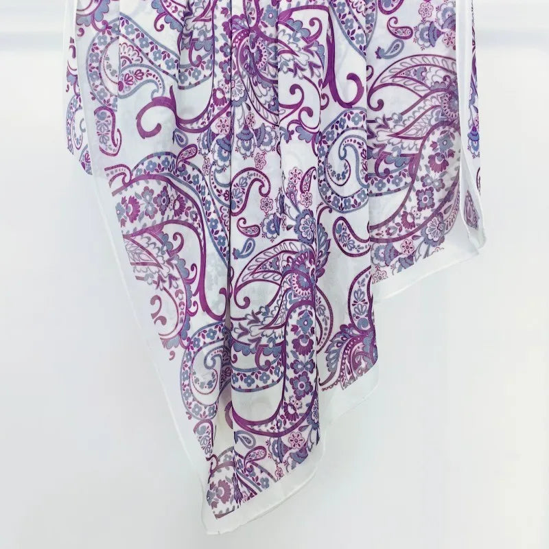 NEW Print Chiffon Hijab Scarf Shawl Fashion Islamic Muslim Scarves Wraps Women Echarpe Breathable Foulard Hijabs - AMULET RING STORE