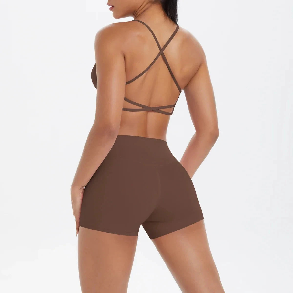 2PCS Yoga Set Nude Feeling Workout Sets Women Tracksuit Gym Push Up Fitness Running Workout Sportwear Sport Bra Leggings Suit