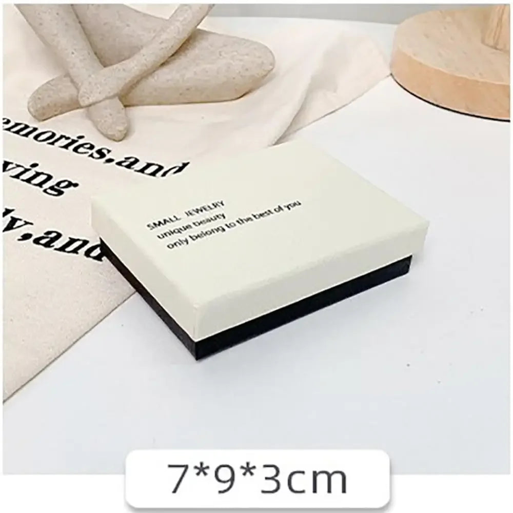 Simple Jewelry Box Earnail Ring Bracelet Necklace Gray Black Paper Jewelry Display Case Jewelry Organizer Box - AMULET RING STORE