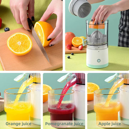 Portable Electric Juicer USB Charging Orange Lemon Fruit Blender Mini Household Juice Squeezer Mixer Citrus Juicer for Travel - AMULET RING STORE