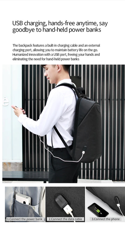 Tigernu Anti Theft Backpacks For Men For Women No Key TSA Lock Backpack 15.6inch Laptop Backpack Schoolbag For Teenager Knapsack - AMULET RING STORE