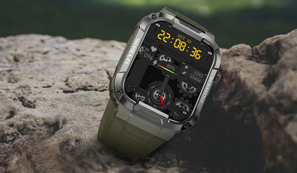 Outdoor Men Smart Watch 1.85'' 400mAh Bluetooth Call Health Monitor Swim Waterproof Sport Smartwatch for Xiaomi IOS Android 2025