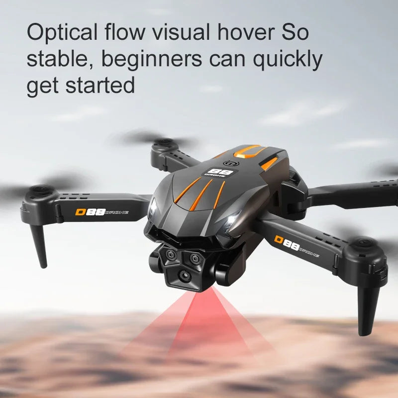 Xiaomi D88 Drone HD Dual Camera 3 Battery Professional Aerial Photography Optical Flow Hovering Gesture Shooting Folding Drone