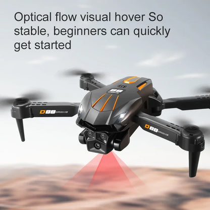 Xiaomi D88 Drone HD Dual Camera 3 Battery Professional Aerial Photography Optical Flow Hovering Gesture Shooting Folding Drone