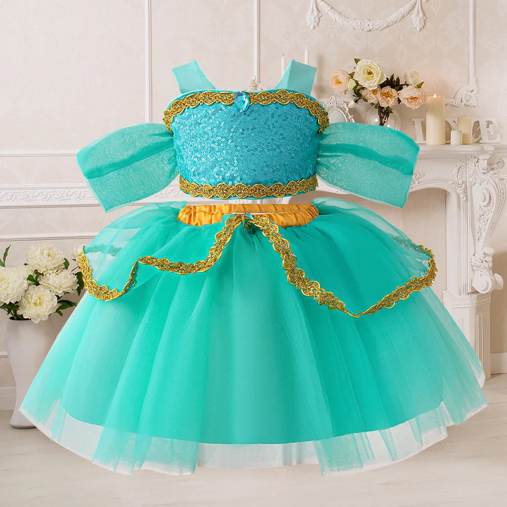 Princess Dress For Toddler Little Girl Luxurious Bow Gown Kids Birthday Party Clothes Halloween Carnival Children Princess Dress