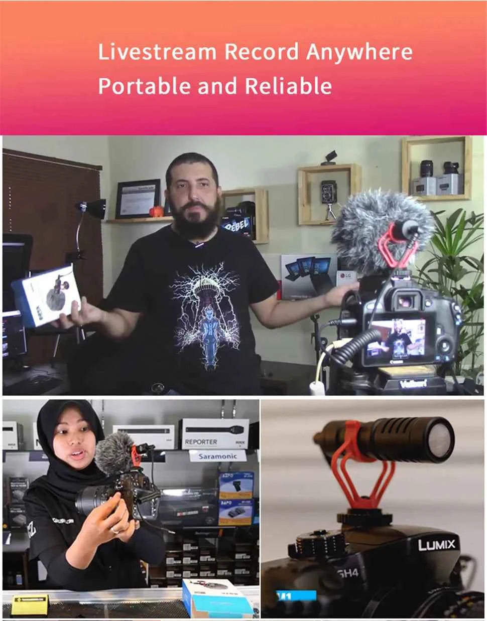 BOYA BY-MM1 Professional Cardioid Shotgun Microphone for iPhone Android Smartphone PC Canon Nikon DSLR Camera Recording Vlog