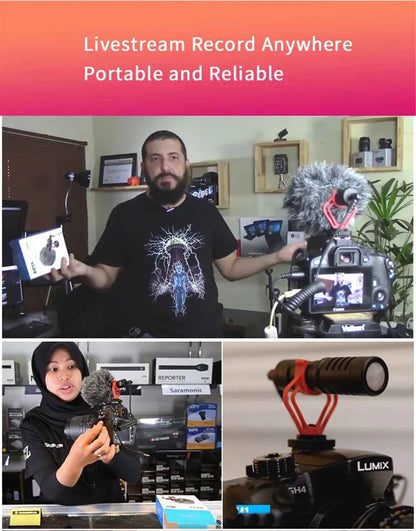 BOYA BY-MM1 Professional Cardioid Shotgun Microphone for iPhone Android Smartphone PC Canon Nikon DSLR Camera Recording Vlog