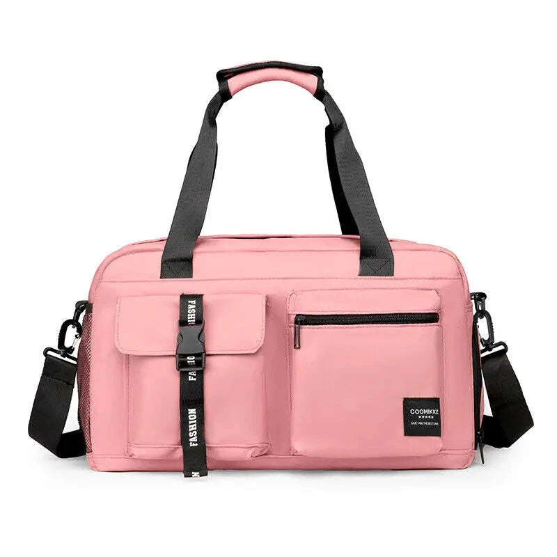 Large Fitness Bag Sports Handbag Women Dry Wet Shoes Pocket Single Shoulder Crossbody Swimming Yoga Gym Travel Backpack Duffel