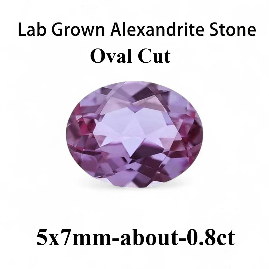 Emerald Cut Lab Grown Alexandrite AGL Certificate Loose Gemstone For Earrings Ring Jewelry Diy Making