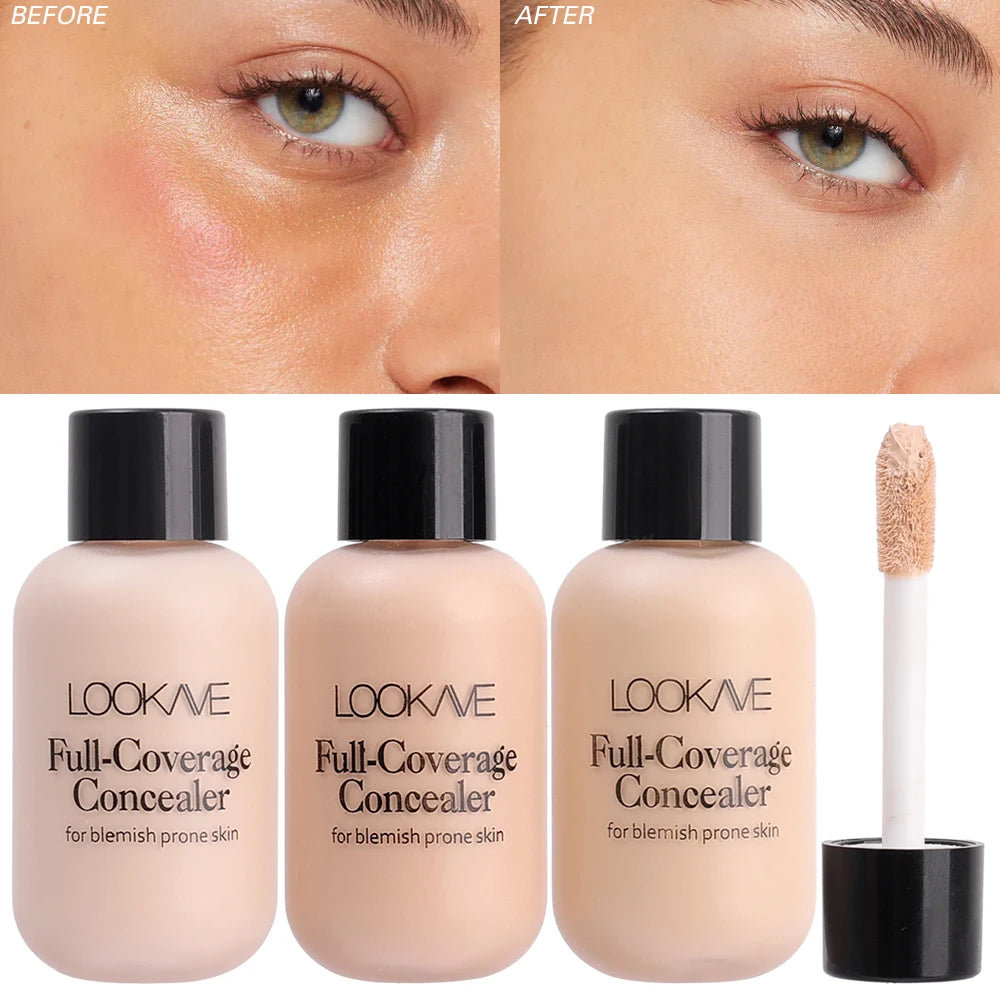 Full Cover Liquid Concealer Cream Makeup 12ML Invisible Eye Dark Circles Cream Face Foundation Waterproof Make Up Base Cosmetics - AMULET RING STORE