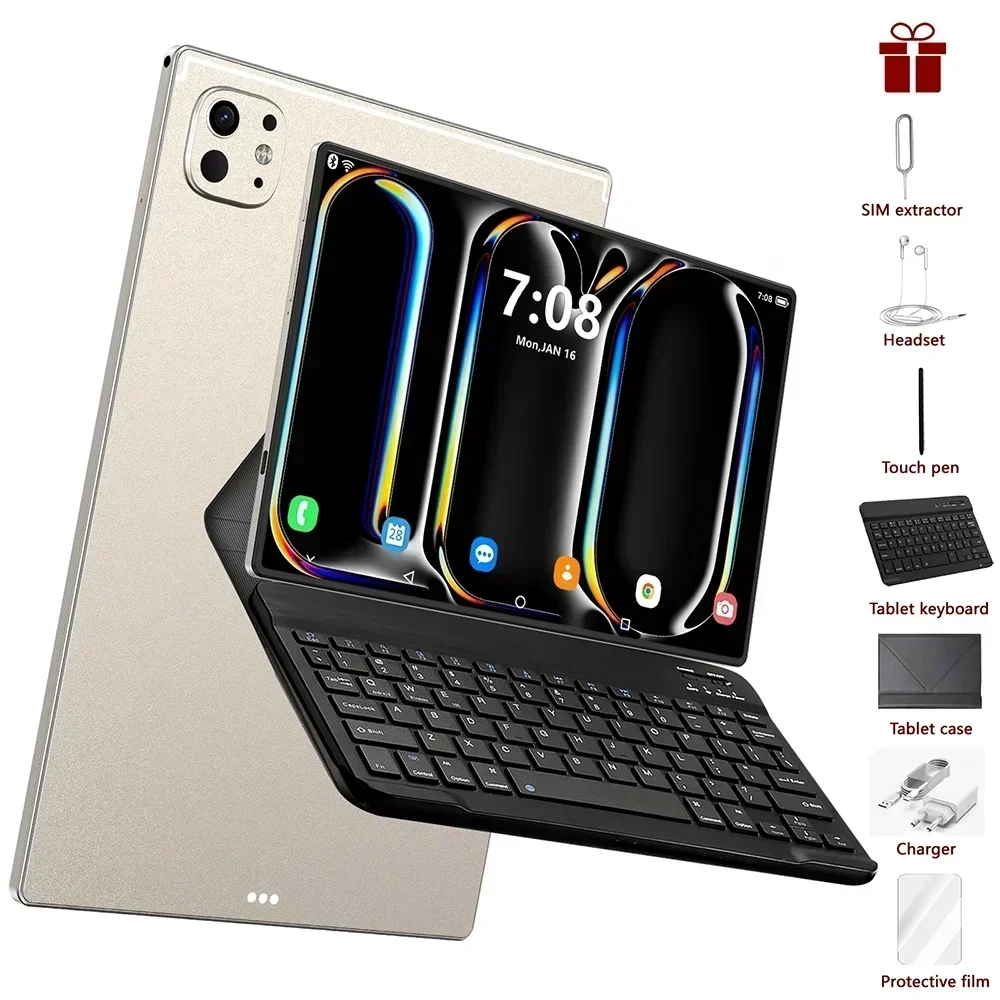 2025 Pad 9S Pro Tablet Android 15 22GB+2T Tablette Snapdragon888 Tablet PC Original Global Version 5G Dual SIM Card WiFi