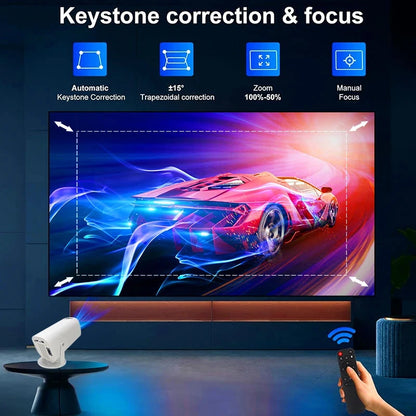 TAIDU Smart Mini LED Projector Full Hd 1280*720P Android 11 BT5.2 5G·iMAX Home Theater Halloween Gift Support 1080P 4K Projector