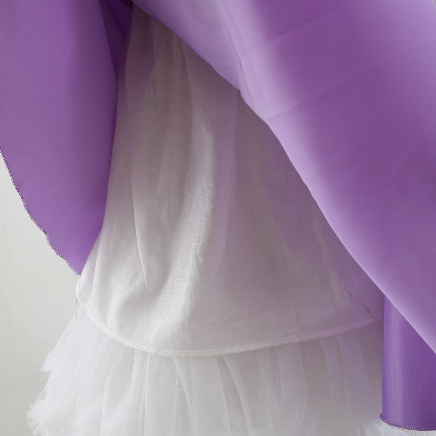 2025 New Girls' Dress - Sleeveless Bow Peplum Dress - Lace Princess Dress - National Day Party Children's Dress