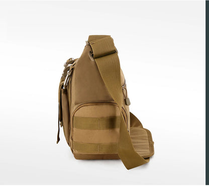 Men Camouflage Shoulder Bag Tactical Fishing Camping Tote Trekking Climbing Bags Large Multi-Pocket Travel Laptop Messenger Pack
