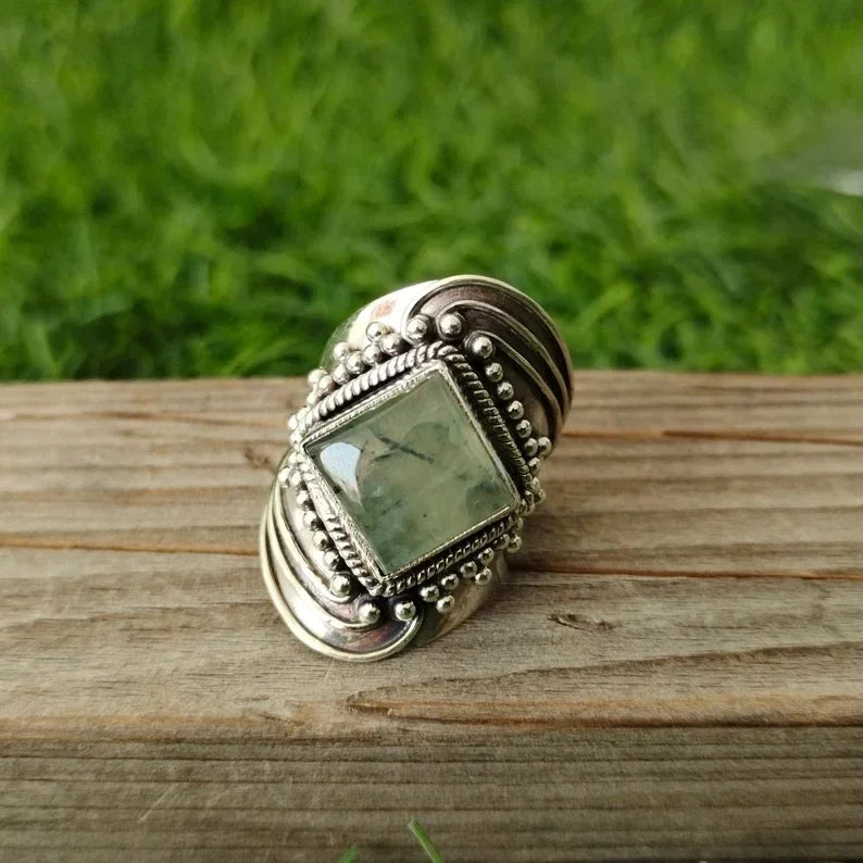 Turkish Handmade Jewelry Silver Color Plated Islamic Men's Ring Size 6-11