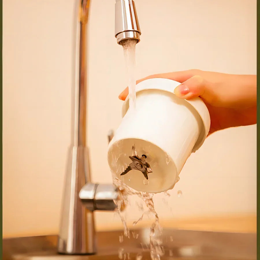 Portable juicer Fresh Juice Bottle Blender Plus 500ml Wireless Fruit Mixers 6 Blades 2400mAh Food Milkshake Ice Crush Cup - AMULET RING STORE