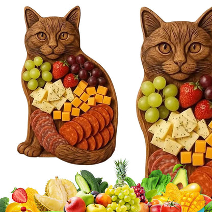 Charcuterie Platter Charcuterie Board Animal Themed Charcuterie Tray Wood Serving Tray for Seafood Lovers & Entertainers - AMULET RING STORE