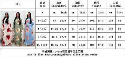 Arabesque Bell Sleeve Flowy Maxi Abaya Dress Elegant Floral Print Muslim Modest Long Dress Islamic Vacation Outfit Summer Robe