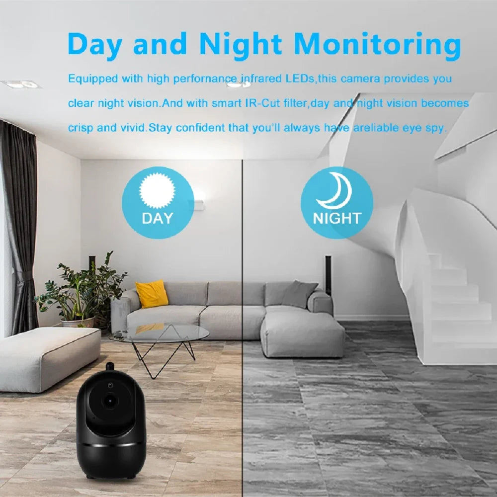 IP Camera Wifi YCC365 Plus Smart Home 1620P HD Surveillance Camera Auto Tracking Night Vision Wireless Indoor Security Camera - AMULET RING STORE