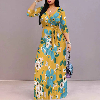 Women's Casual Sexy V Neck 3/4 Sleeves Club wear Party Outfits