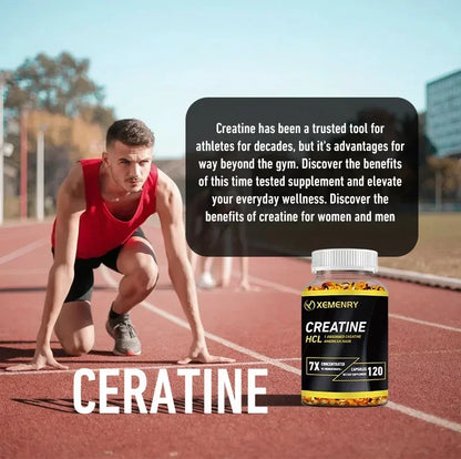 Creatine HCl Capsules - Pre-workout Creatine To Help Build Muscle, Cognitive Function, Muscle Strength and Energy Production - AMULET RING STORE