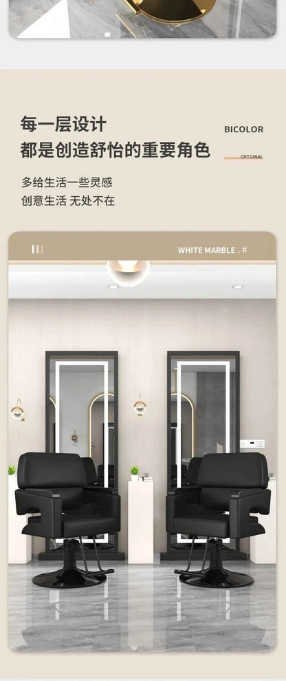 Beauty Equipment Styling Chair Armchair Barber Chair Ergonomic Trendy Comfortable Swivel Adjustable Silla Beauty Salon Furniture