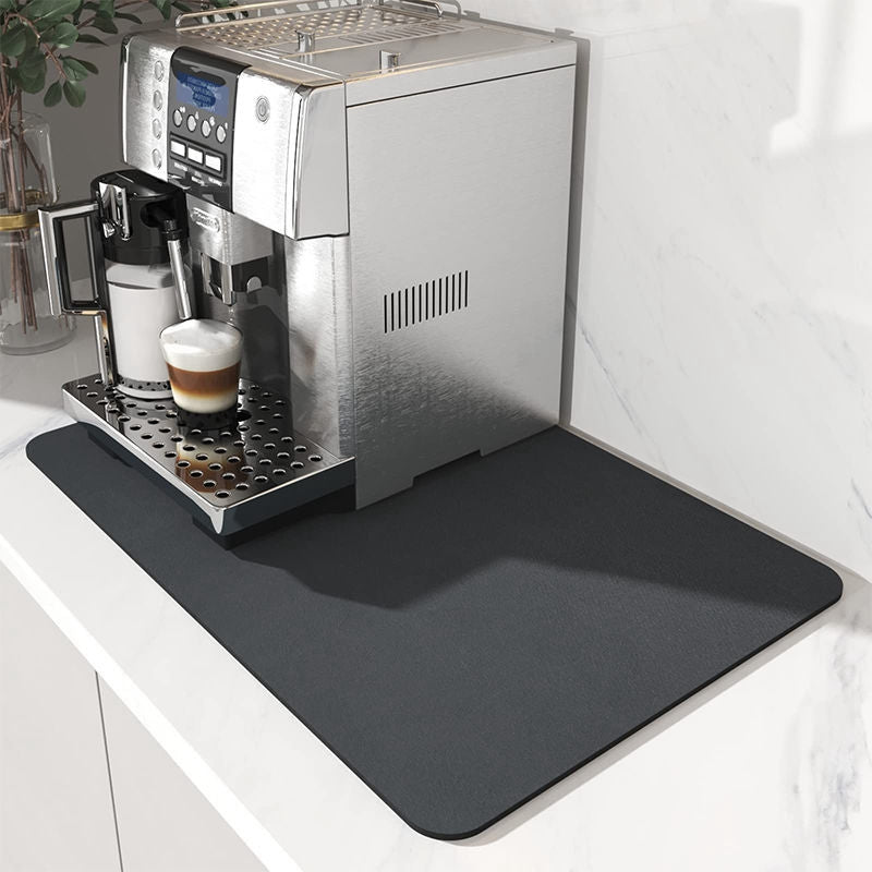 Large Kitchen Super Absorbent Mat Coffee Dish Draining Mat Drying Mat Quick Dry Bathroom Drain Pad Kitchen Faucet Placemat - AMULET RING STORE