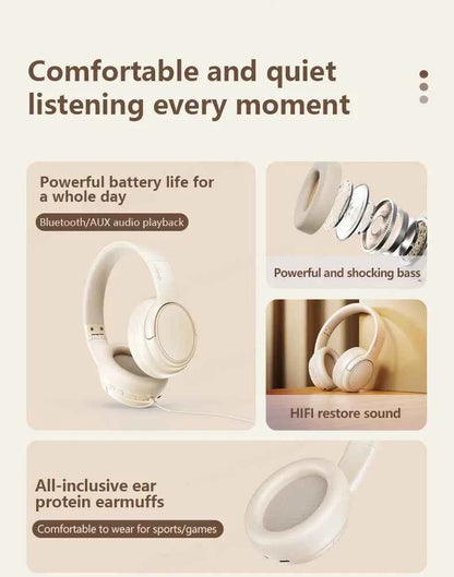 Original Lenovo TH20 Wireless Earphones Head Mounted Bluetooth Headphones HD Stereo Low Latency Music Game Earbuds Sport Headset