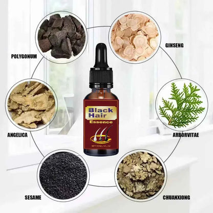 White hair killer, remove gray hair and restore natural hair color in 7 days 2025