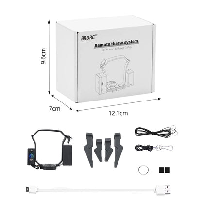 Airdrop System for DJI Mavic 3/2 Pro Zoom AIR 2 Mini 2/Mini 3 Drone Fishing Bait Wedding Ring Gift Deliver Life Rescue Thrower