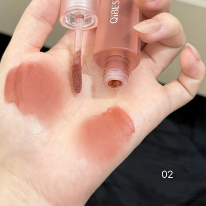 Qibest 6 Colors Velvet Matte Liquid Lipstick Long-Lasting Waterproof Lip Mud Sexy Red Lipgloss Beauty Women Cosmetics Lip Tint - AMULET RING STORE